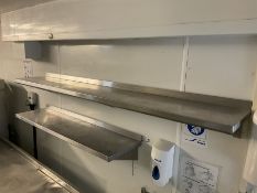 Seven Sissons stainless steel shelves, various sizes- LOT SUBJECT TO VAT ON THE HAMMER PRICE - To be