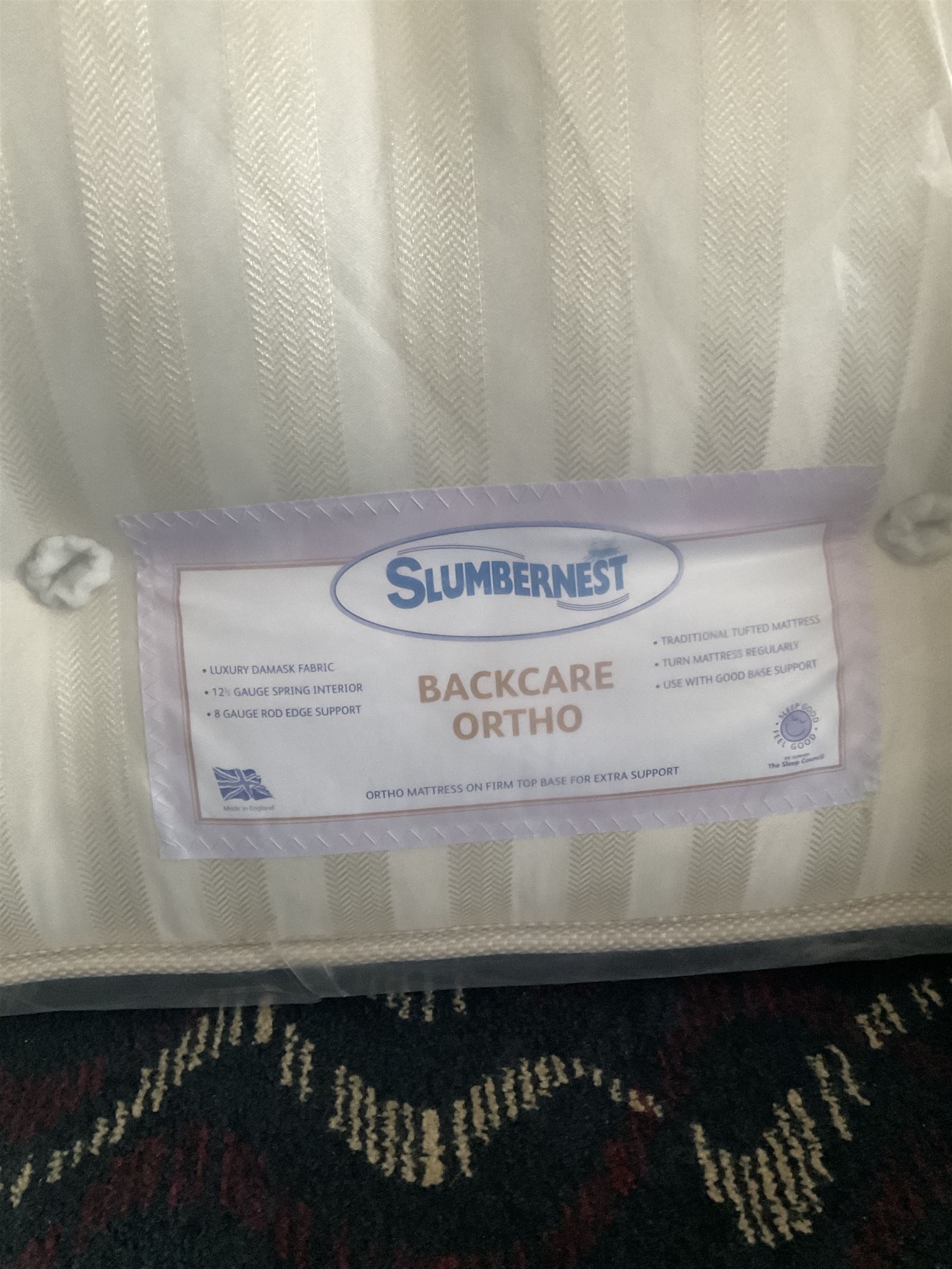 Slumbernest 4' small double mattress- LOT SUBJECT TO VAT ON THE HAMMER PRICE - To be collected by ap - Image 2 of 2