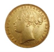 Queen Victoria 1874 gold full sovereign coin