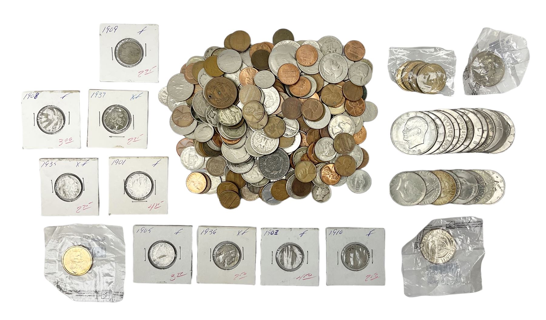 Mostly United States of America coinage
