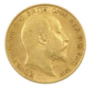 King Edward VII 1910 gold half sovereign coin