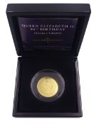 Queen Elizabeth II Tristan da Cunha 2016 9ct gold double crown coin