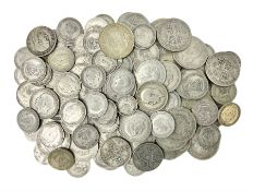 Approximately 930 grams of pre 1947 Great British silver coins