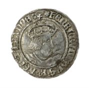 Henry VIII hammered silver groat coin