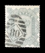 Queen Victoria used ten shillings stamp