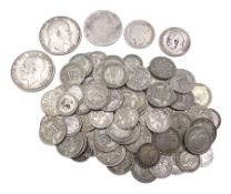 Approximately 75 grams of pre 1920 Great British silver coins and approximately 177 grams of pre 194