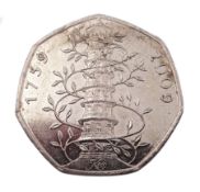 Kew Gardens 2009 fifty pence coin