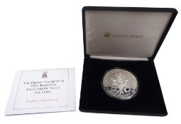 Queen Elizabeth II Tristan da Cunha 2016 sterling silver proof five troy ounce coin