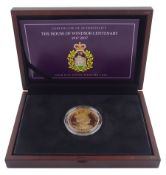 Queen Elizabeth II Isle of Man 2017 'The House of Windsor Centenary' 22ct gold five pound piedfort p