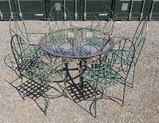 National Trust - wrought metal circular garden table