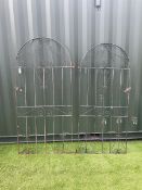 Pair of wrought iron garden gates - THIS LOT IS TO BE COLLECTED BY APPOINTMENT FROM DUGGLEBY STORAG