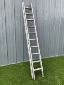 Gravity-Randall double 10 aluminium extending ladder - THIS LOT IS TO BE COLLECTED BY APPOINTMENT F