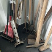 Selection of garden tools