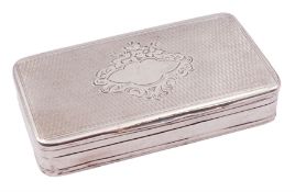 Late 19th century Dutch silver snuff box
