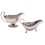 Modern silver sauce boat