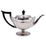 Victorian silver teapot