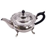 Early 20th century silver bachelors teapot