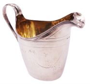 George III silver cream jug