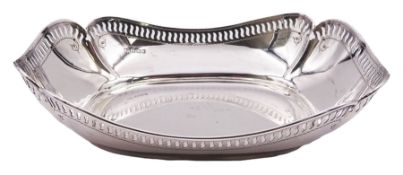 Early 20th century silver quatrefoil bowl