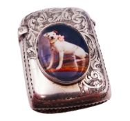 Victorian silver vesta case