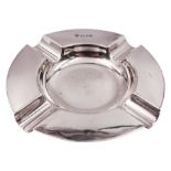 Modern silver ashtray