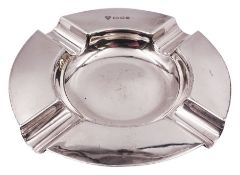 Modern silver ashtray
