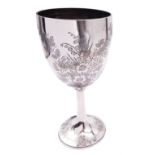 Victorian silver goblet