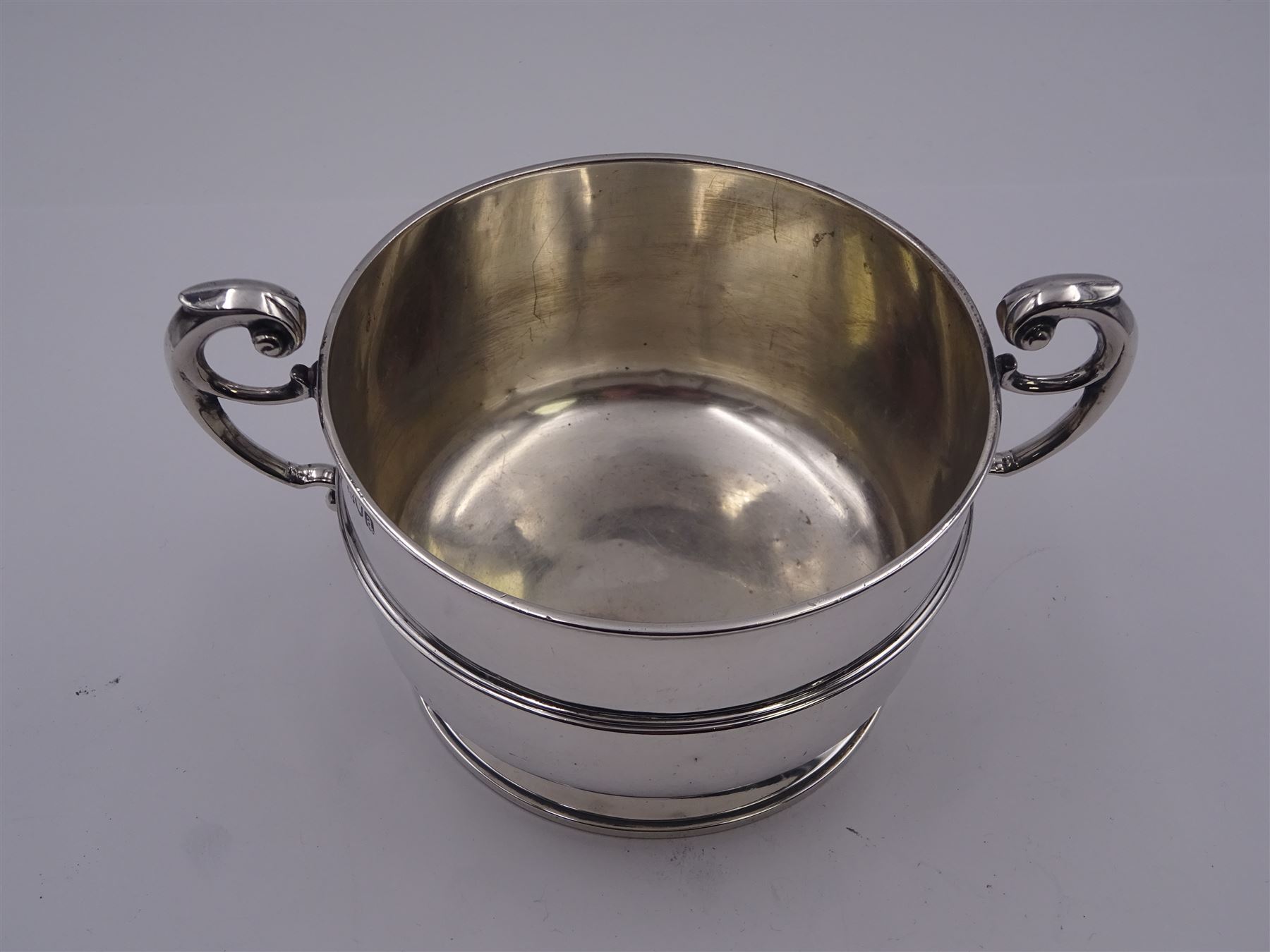 Late Victorian silver twin handled bowl - Image 2 of 3