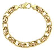 18ct gold link bracelet