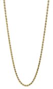 15ct gold rope twist necklace