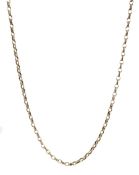 9ct gold cable link necklace