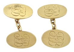 Pair of 9ct gold cufflinks