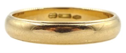 18ct gold wedding band