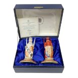 Pair of Minton Royal Wedding heraldic beasts for Mulberry Hall