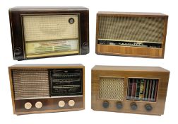 1950s Telefunken Deutschland TFK Model 2663WK radio in mahogany case with Bakelite knobs