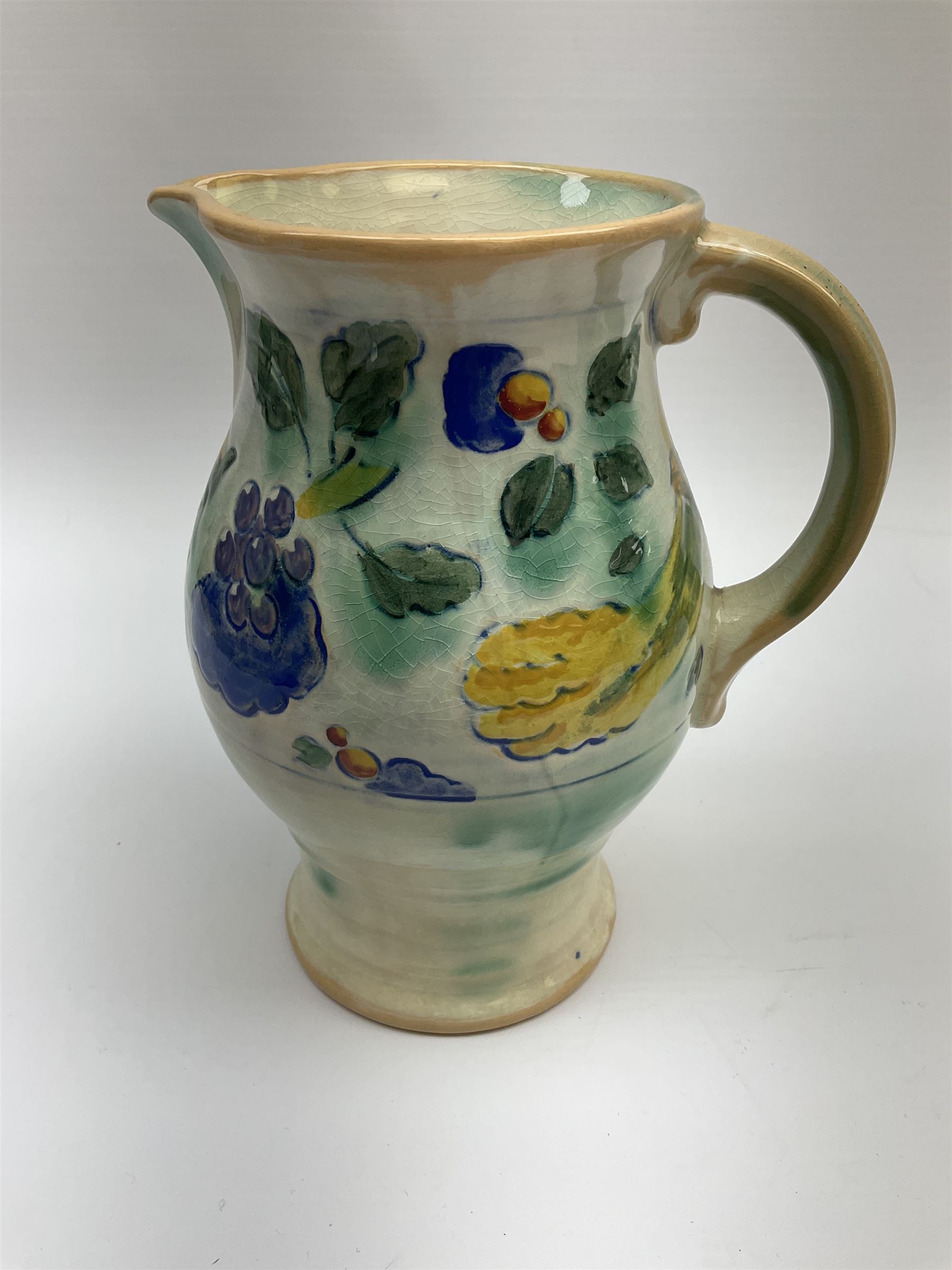 Early 20th century Royal Doulton Brangwyn Ware jug and set of six beakers - Image 4 of 7