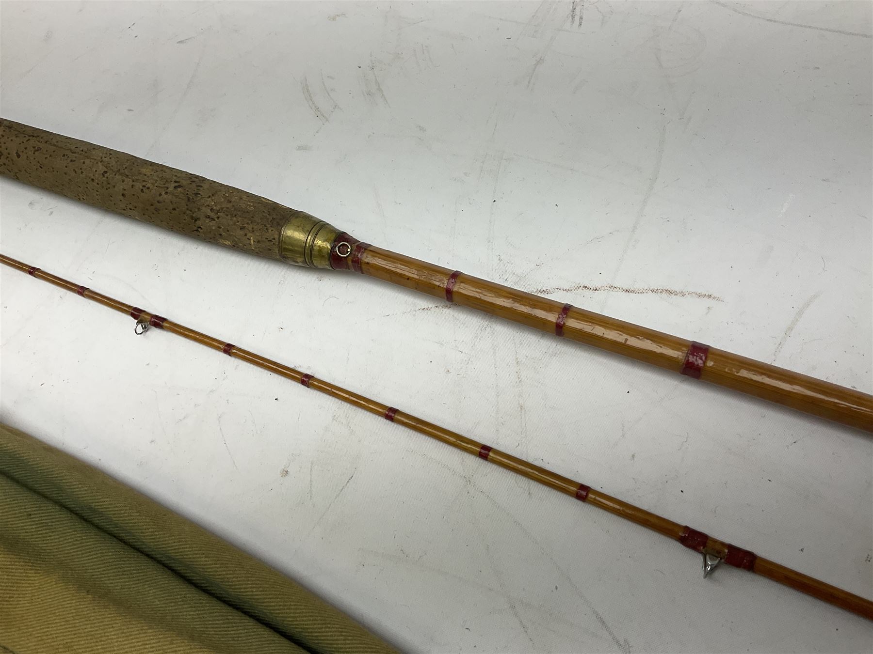 Hardy 'The Sir Edward Grey' two piece split can fishing rod - Image 5 of 11