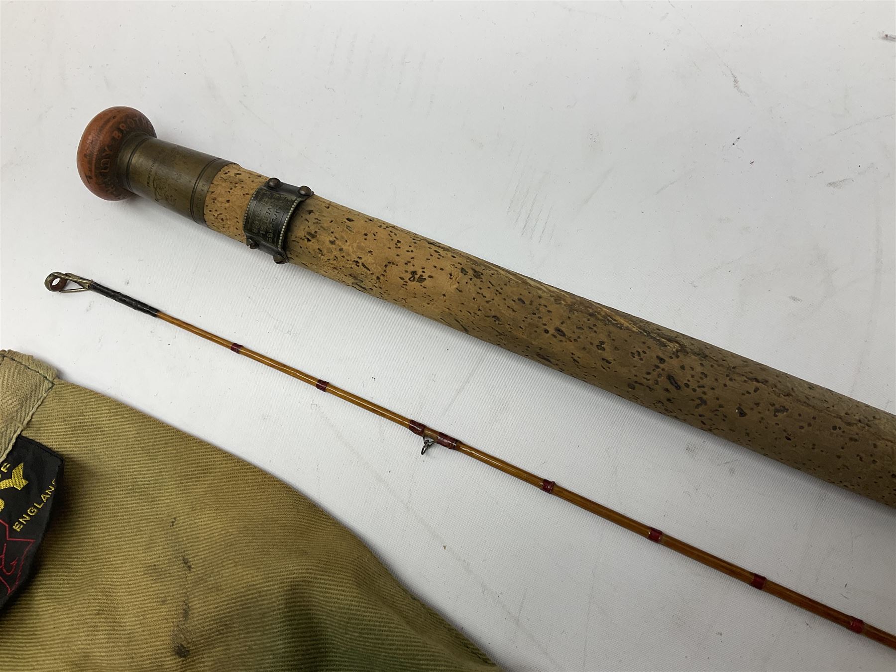Hardy 'The Sir Edward Grey' two piece split can fishing rod - Image 4 of 11