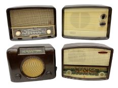 1950s Bush Type DAC 90A valve radio in brown Bakelite case