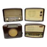 1950s Bush Type DAC 90A valve radio in brown Bakelite case