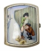 Early 20th century Continental erotic cigarette case