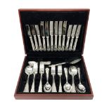 Canteen of Sheffield silver-plated cutlery by John Stephenson