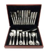 Canteen of Sheffield silver-plated cutlery by John Stephenson