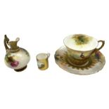 Early 20th century Royal Worcester cabinet cup and saucer
