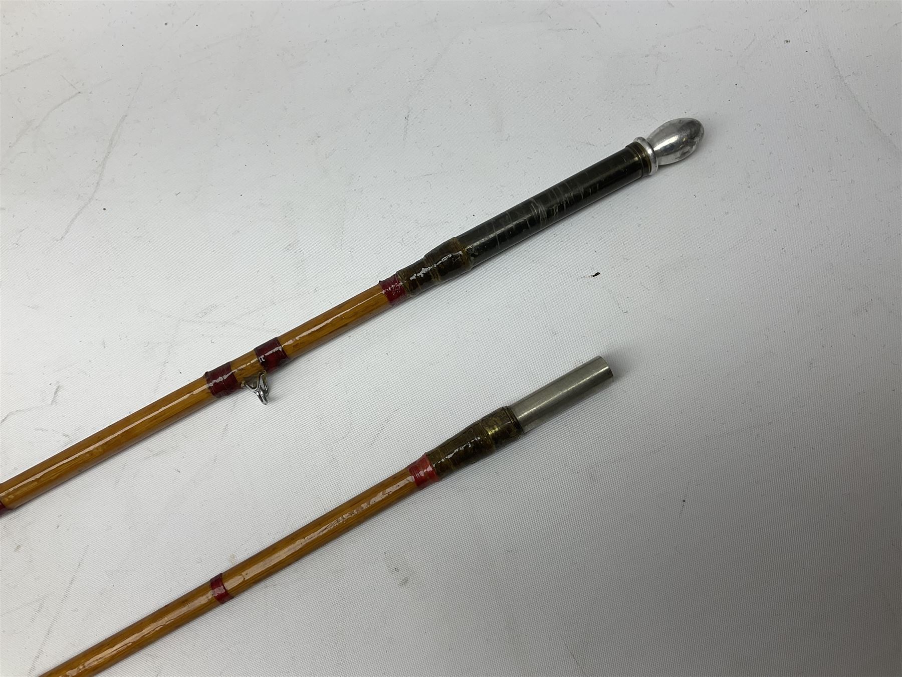 Hardy 'The Sir Edward Grey' two piece split can fishing rod - Image 7 of 11