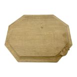 Mouseman; Yorkshire oak octagon breadboard
