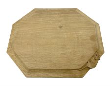 Mouseman; Yorkshire oak octagon breadboard