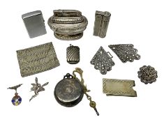 Victorian silver key wound pocket watch