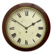 Single fusee wall clock c1910