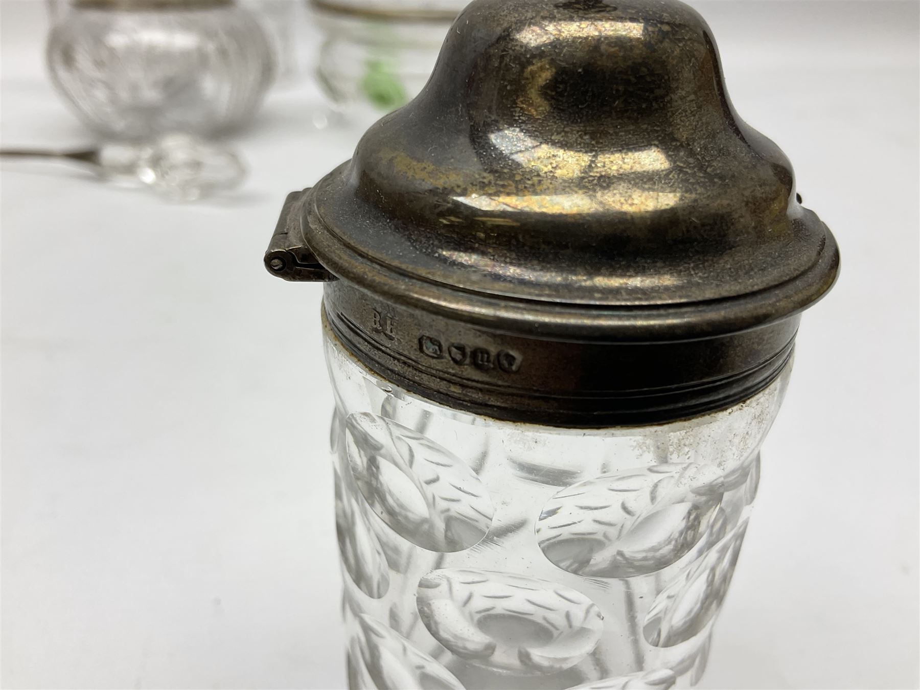 Guilloche and hallmarked silver lidded scent bottle - Image 3 of 9